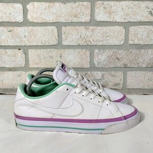 Nike Women's Court Legacy Next Nature Size 9 Athletic Shoes White Purple Casual